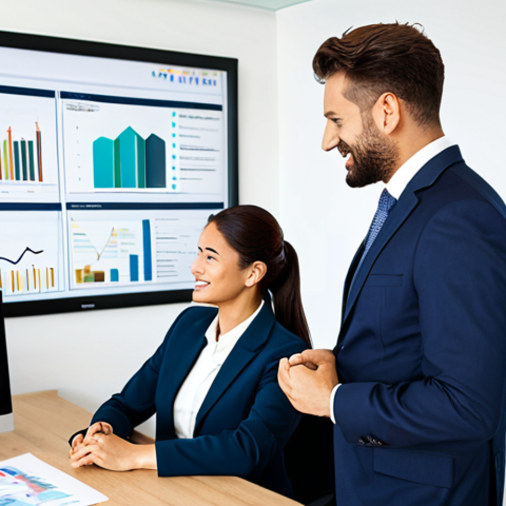 **

A professional fund investment advisor, fully clothed in a modest business suit, is having a friendly consultation with a client (also fully clothed). They are seated at a desk in a modern, brightly lit office.  The background includes financial charts and graphs subtly displayed.  Safe for work, appropriate content, perfect anatomy, natural proportions, professional setting, family-friendly.

**