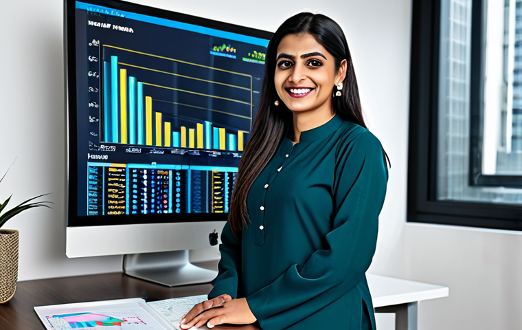 **

"A professional fund investment advisor, fully clothed in a modest shalwar kameez, smiling confidently in a modern office setting with a computer displaying investment charts, appropriate attire, safe for work, perfect anatomy, natural proportions, professional photograph, high quality, family-friendly."

**