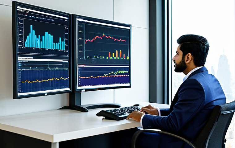 펀드투자상담사로 성공하는 비결 - A confident fund investment consultant in a modern office setting, wearing a professional shalwar ka...