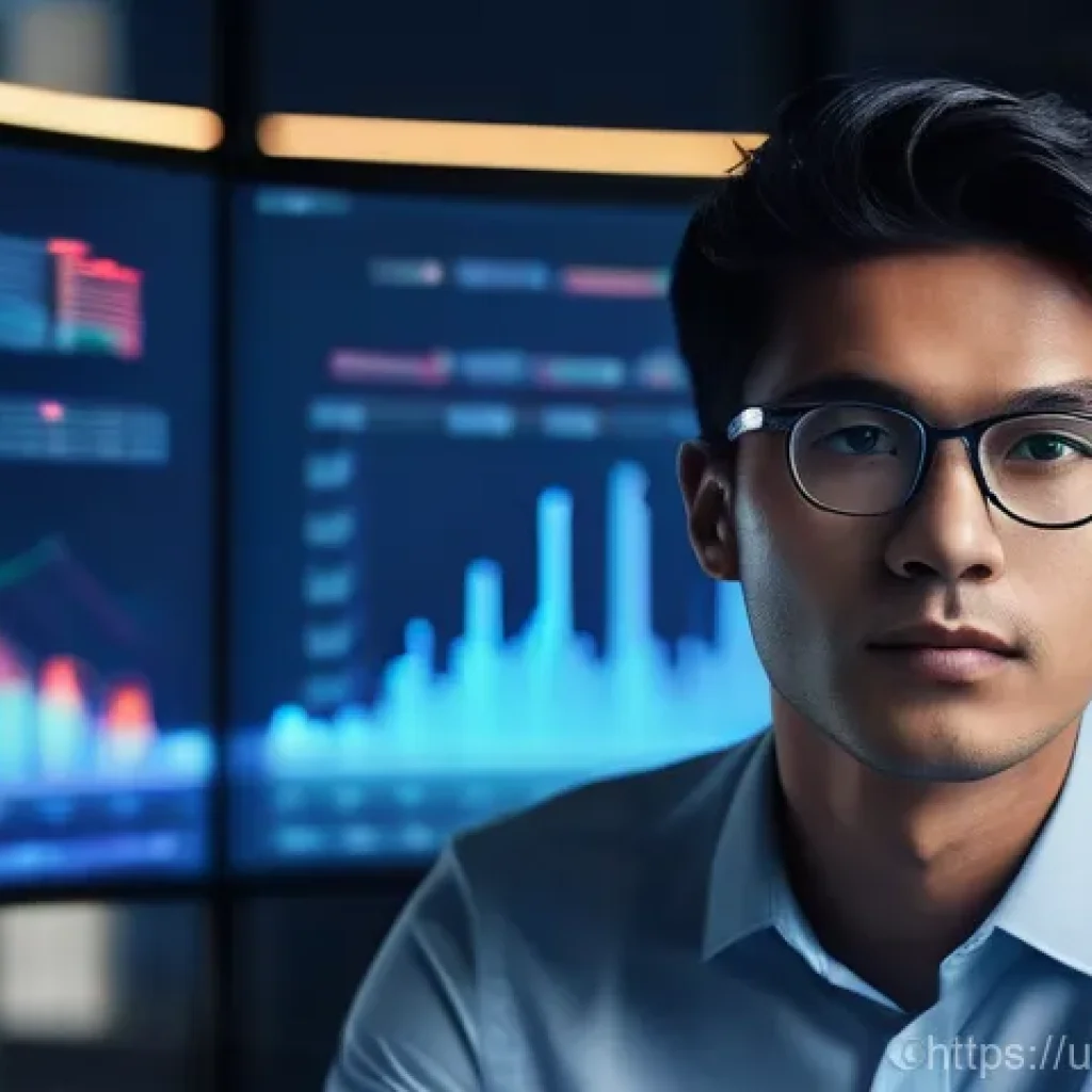 펀드투자상담사 관련 금융 기술 동향 - **Prompt:** A sleek, modern office setting with an investor, a young man in his late 20s, dressed in...