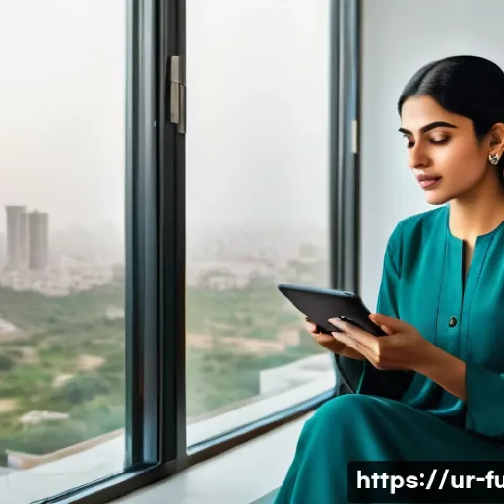 펀드투자상담사와 금융 상품 트렌드 - **Modern Pakistani Digital Investor at Home:**
    "A young Pakistani woman in her late 20s, dressed...