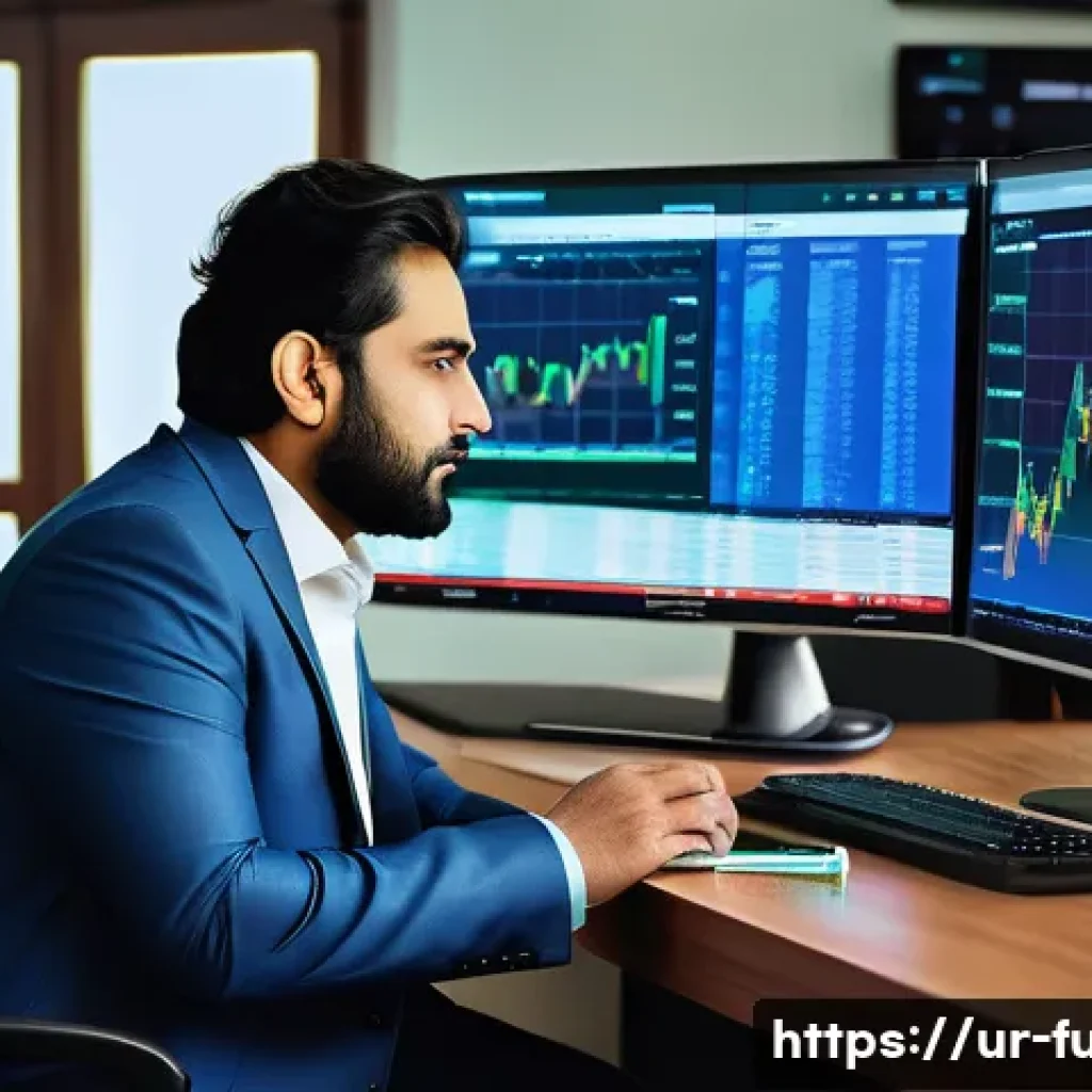 펀드투자상담사로서 경력 전환 성공 사례 - A professional Urdu-speaking financial advisor in traditional shalwar kameez with a modern twist, si...