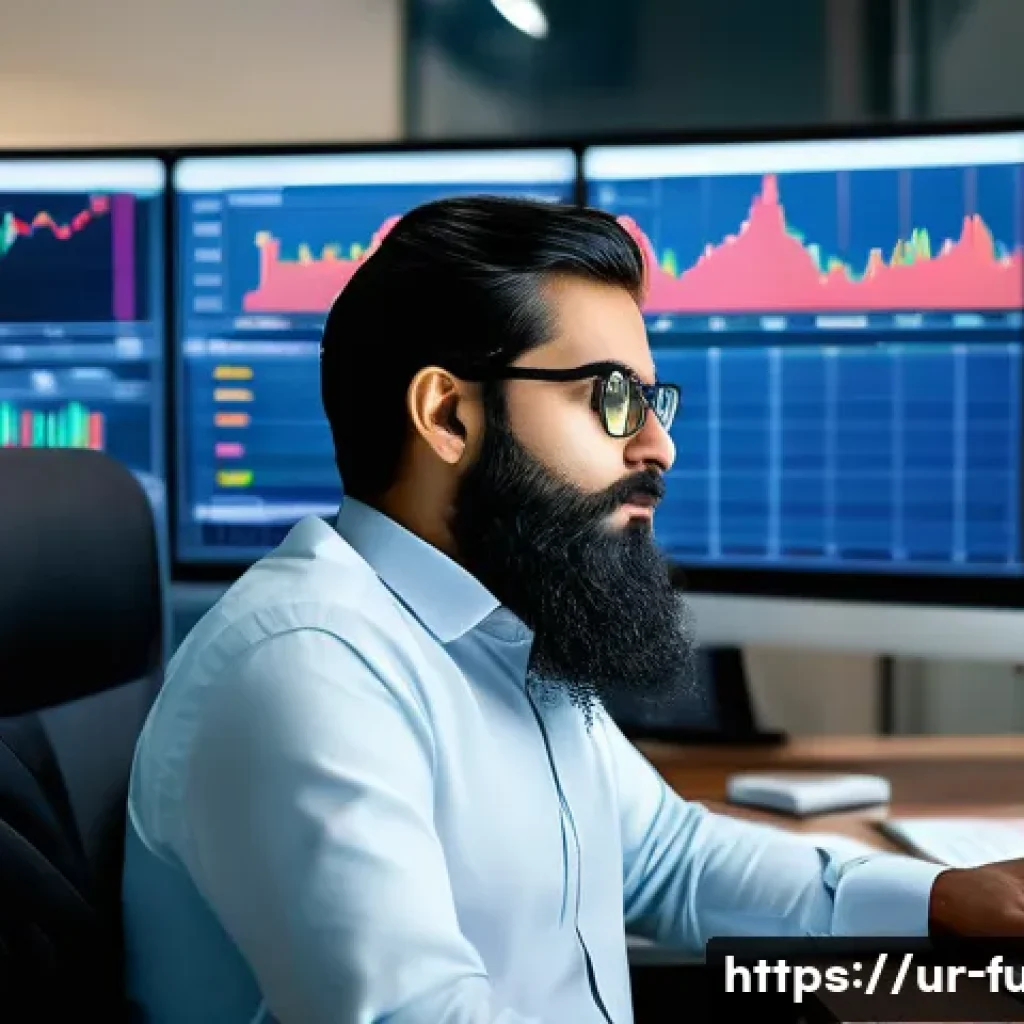 펀드투자상담사 직업 만족도 조사 - A professional fund investment consultant in a modern office environment in Karachi, Pakistan, dress...