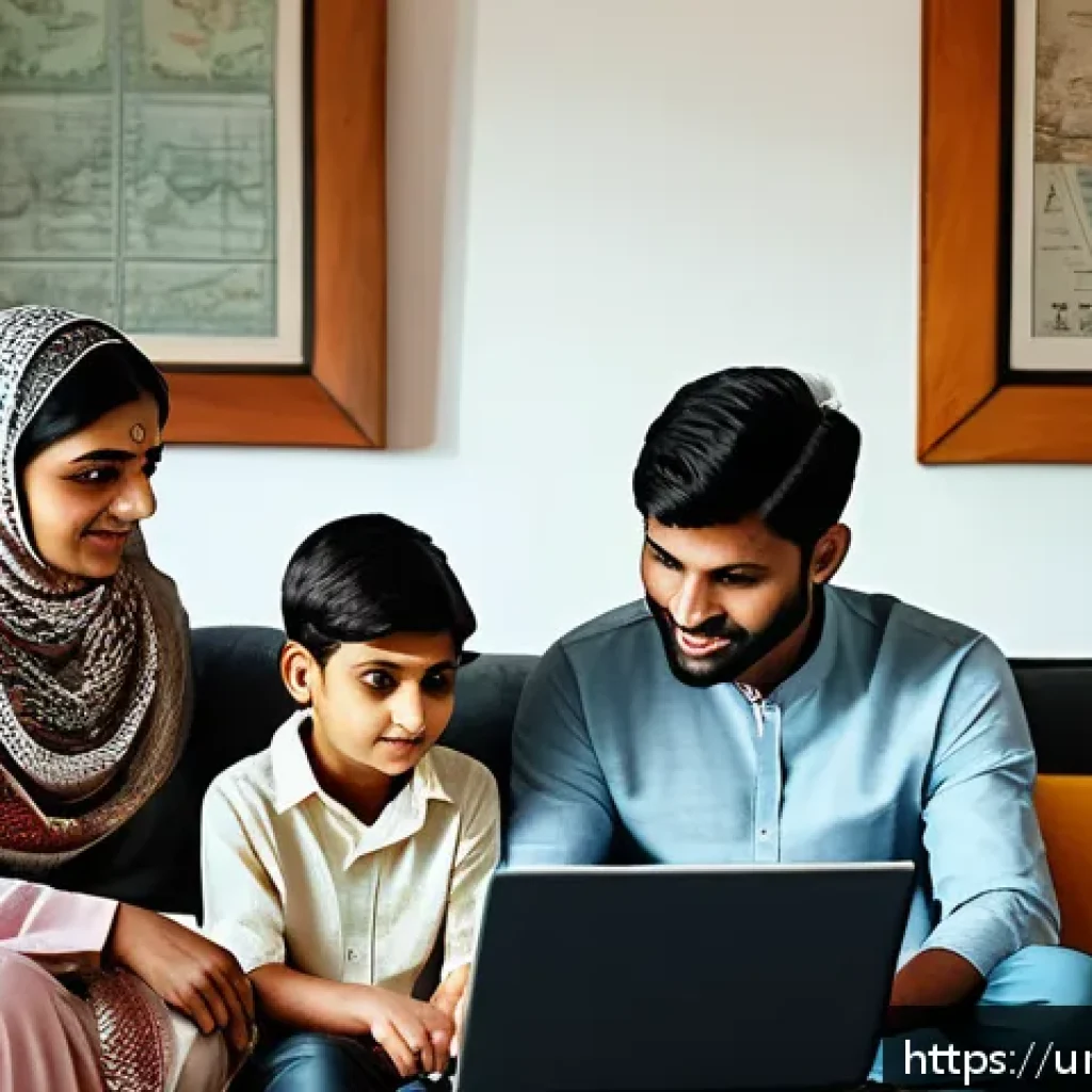 펀드투자상담사와 고객 재무 건강 관리 - A modern South Asian family sitting around a wooden table in a cozy living room, discussing financia...