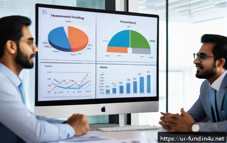 펀드투자상담사로서의 사회적 책임 - A professional South Asian male investment advisor in a modern office setting, wearing formal attire...