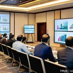 Home 23 펀드투자상담사 관련 직무 워크숍 후기 - A detailed digital illustration of a modern investment workshop scene in Karachi, Pakistan, featurin...