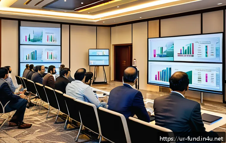 펀드투자상담사 관련 직무 워크숍 후기 - A detailed digital illustration of a modern investment workshop scene in Karachi, Pakistan, featurin...
